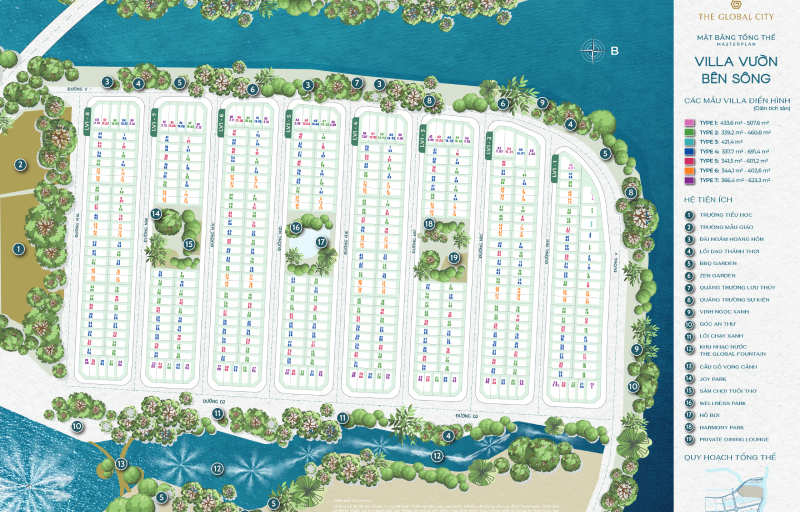 Layout mặt bằng Sola The Global City 2025