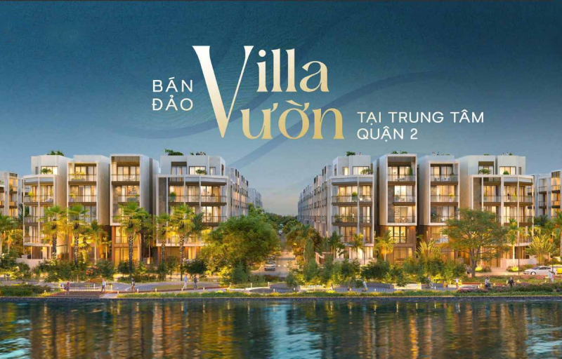 Bán đảo Villa vườn The Global City - Ba mặt nước bao quanh đặc quyền