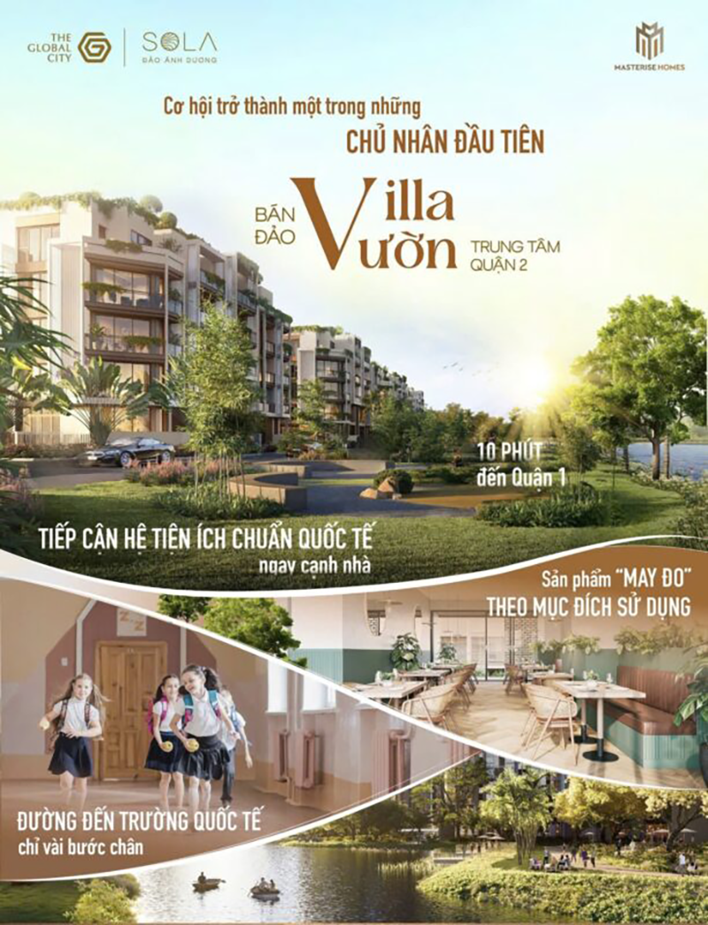 SOLA The Global City khác gì so với biệt thự Thủ Thiêm không