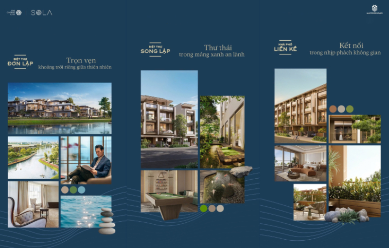 Điểm nhấn riêng thiết kế Biệt thự Sola dự án The Global City
