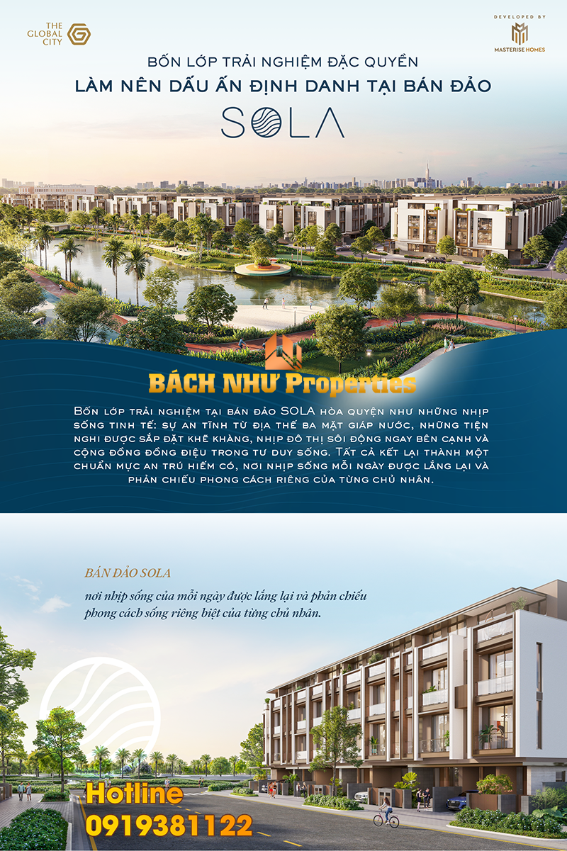 Bán đảo SOLA 4 lớp trải nghiệm đặc quyền - Bách Như properties