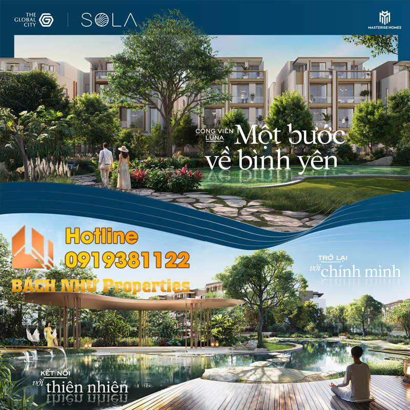 Công viên Luna Sola The Global City – Hành trình trở về mạch nguồn tĩnh tại - Bách Như Properties
