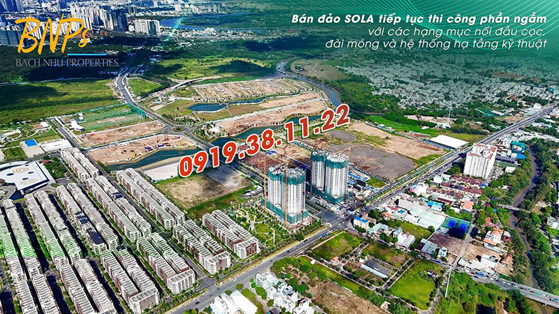 tiến độ xây dựng biệt thự Sola - Bách Như Properties - BNPs