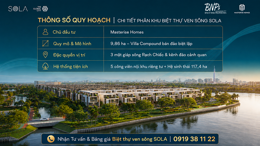 Biệt thự ven sông SOLA – Bách Như Properties - BNP's