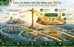 Cán cân dòng tiền Bất động sản 2026: Lực hút mạnh mẽ đổ về khu Đông TP.HCM